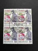 CH Serie 4er Block ZNr. W66  FDC (4307)