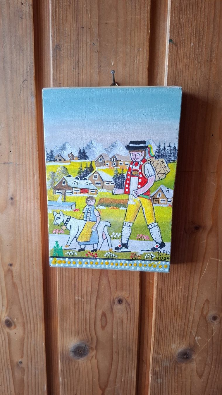 Tableaux: Wunderschön Mini Bauernmaleri Mini Bild Sommer * 43 – D'occasion à Zürich par Soragno50