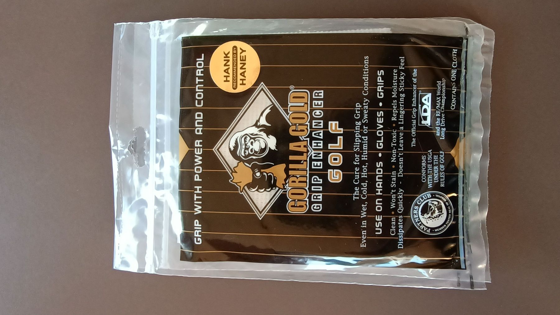 Mazze & Set: Golf Grip-Tuch Gorilla Gold neu – Nuovo e nell'imballaggio originale da Bassersdorf venduto da Thg31