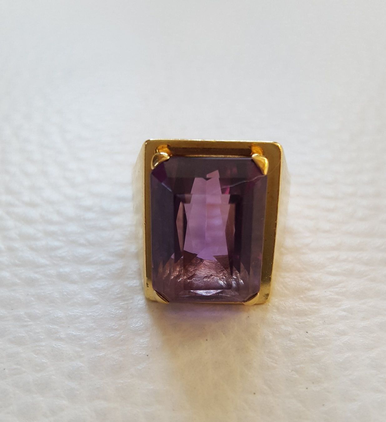 Anelli: Gold 750 Massiv Ring Mit Amethyst – Usato da Wald ZH venduto da Dasilver 6