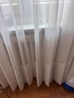 1 Tagesvorhang weiss mit Bordüre - 120 x 215 (V1)