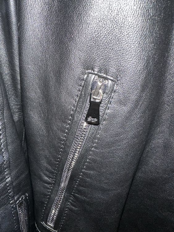 Giacche: Veste en cuir noir – Usato da pully venduto da asi_w6gl 3
