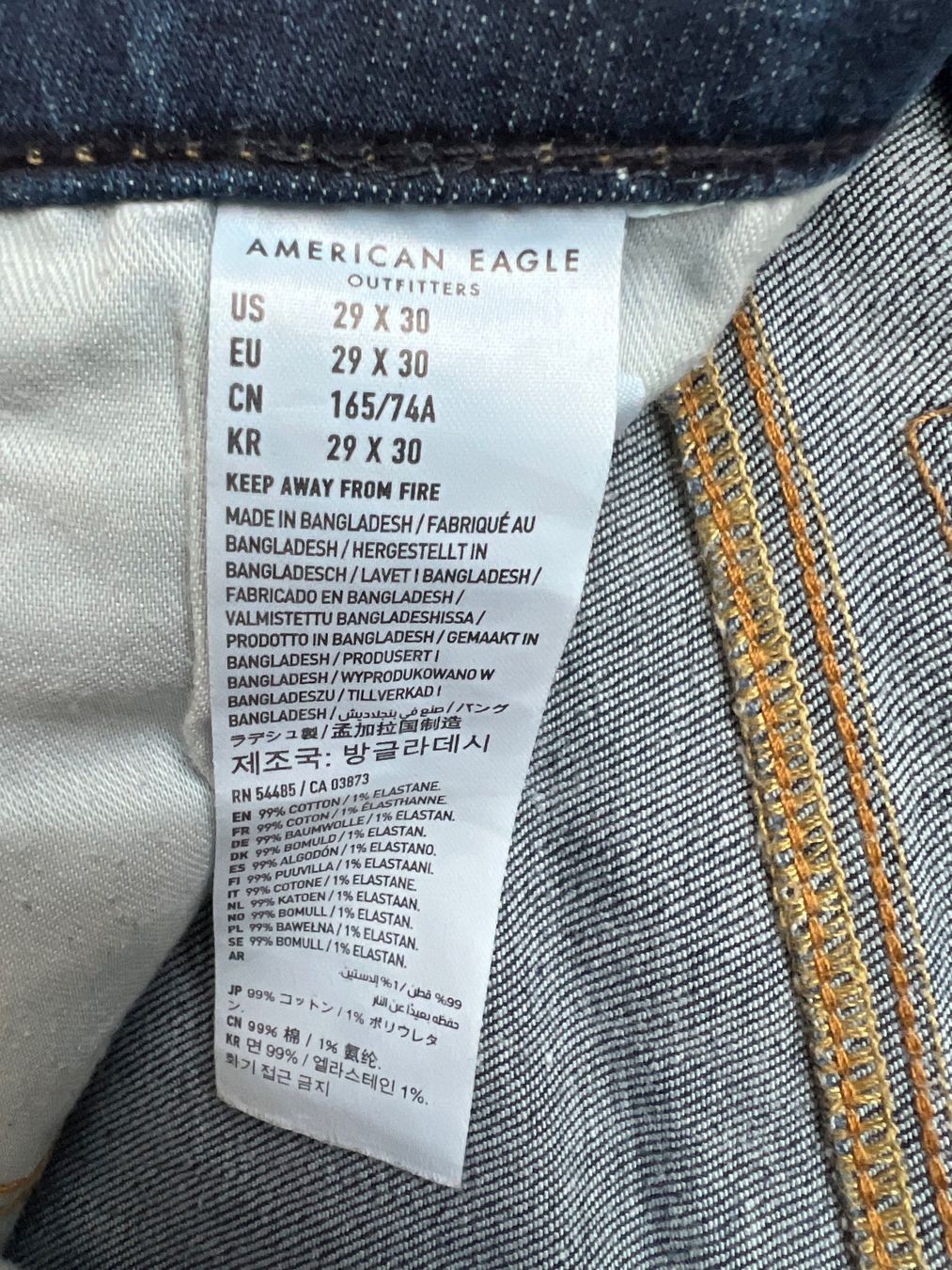 American Eagle Jeans: 2x American Eagle Jeans blau Grösse 29/30 – Nuovo (secondo la descrizione) da Langnau am Albis venduto da olimrt 4