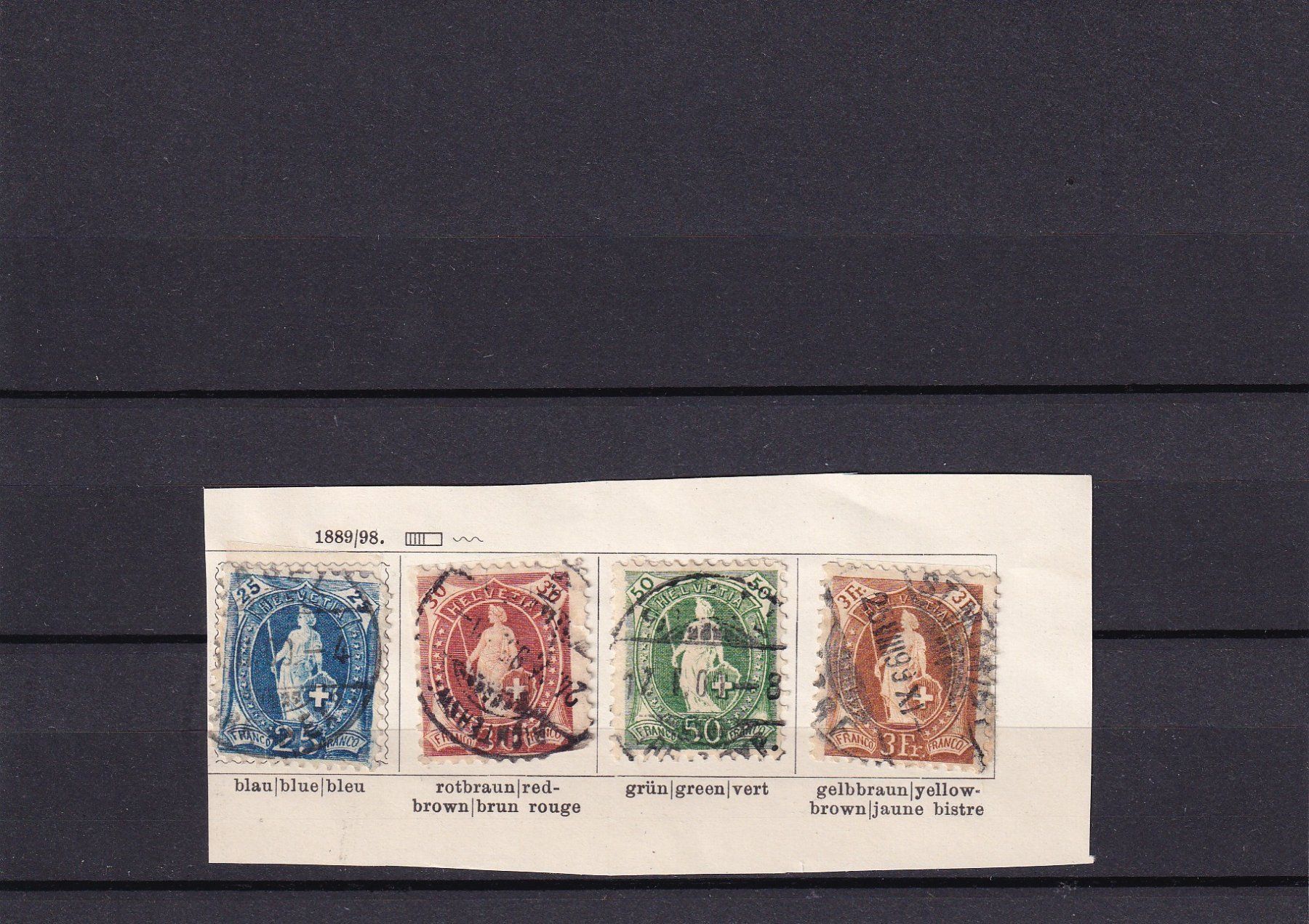 Tous les timbres: 1894-1900 Stehende Helvetia – D'occasion à Birsfelden par chr_yq2g