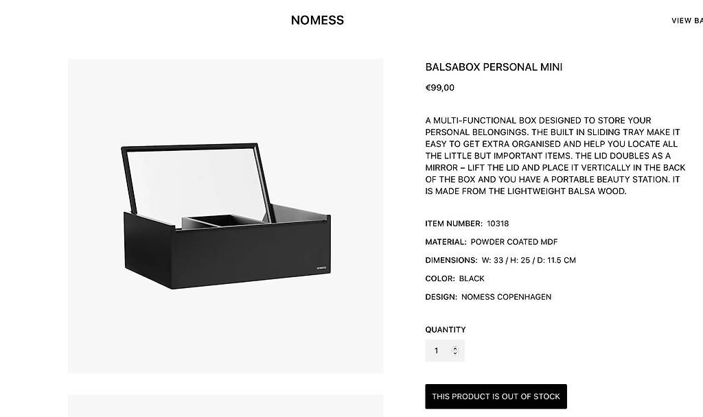 Portagioie: Schmuckschatulle Nomess Balsabox – Usato da Bern venduto da OlaPaloma 3