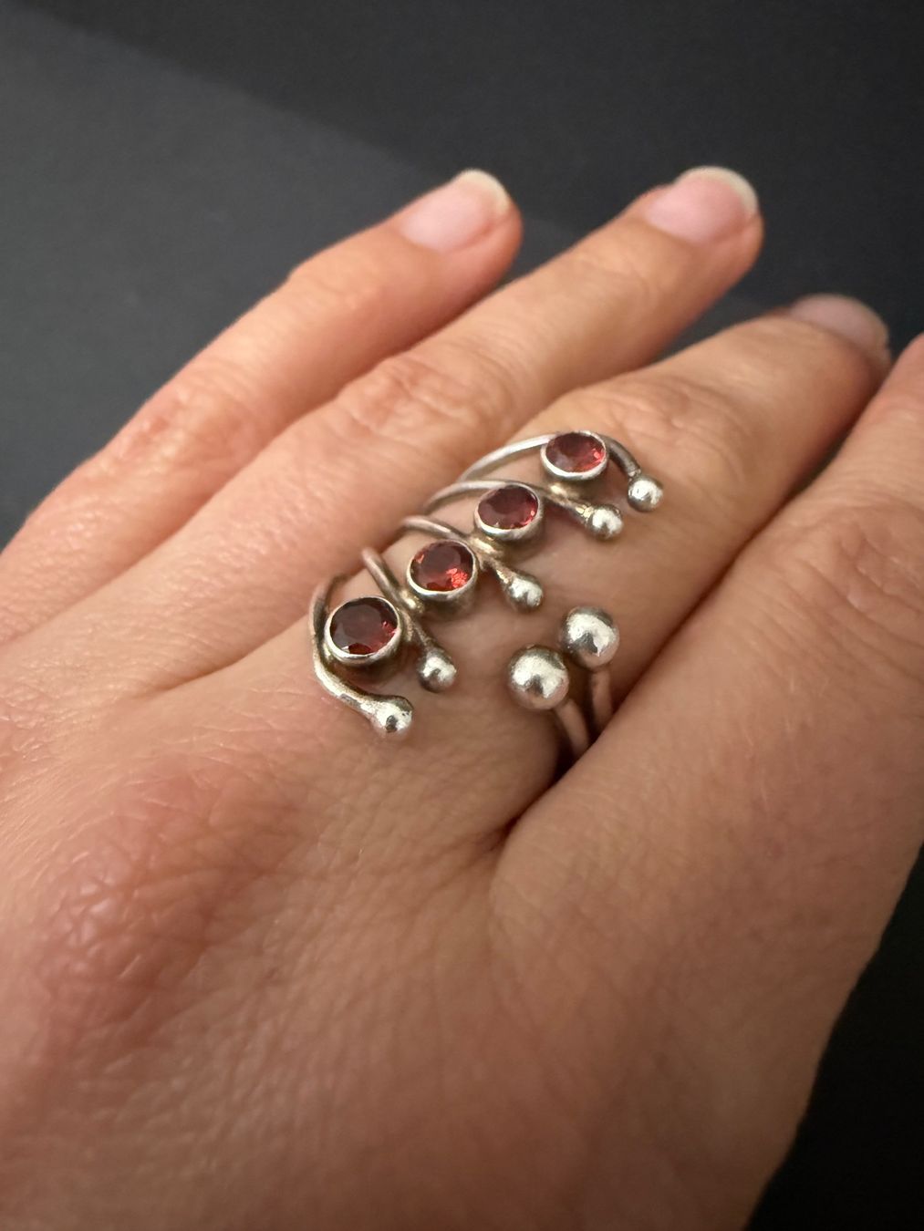 Bagues: Silber Ring mit Granat 925 – D'occasion à Spiegel b. Bern par Rogger72 5