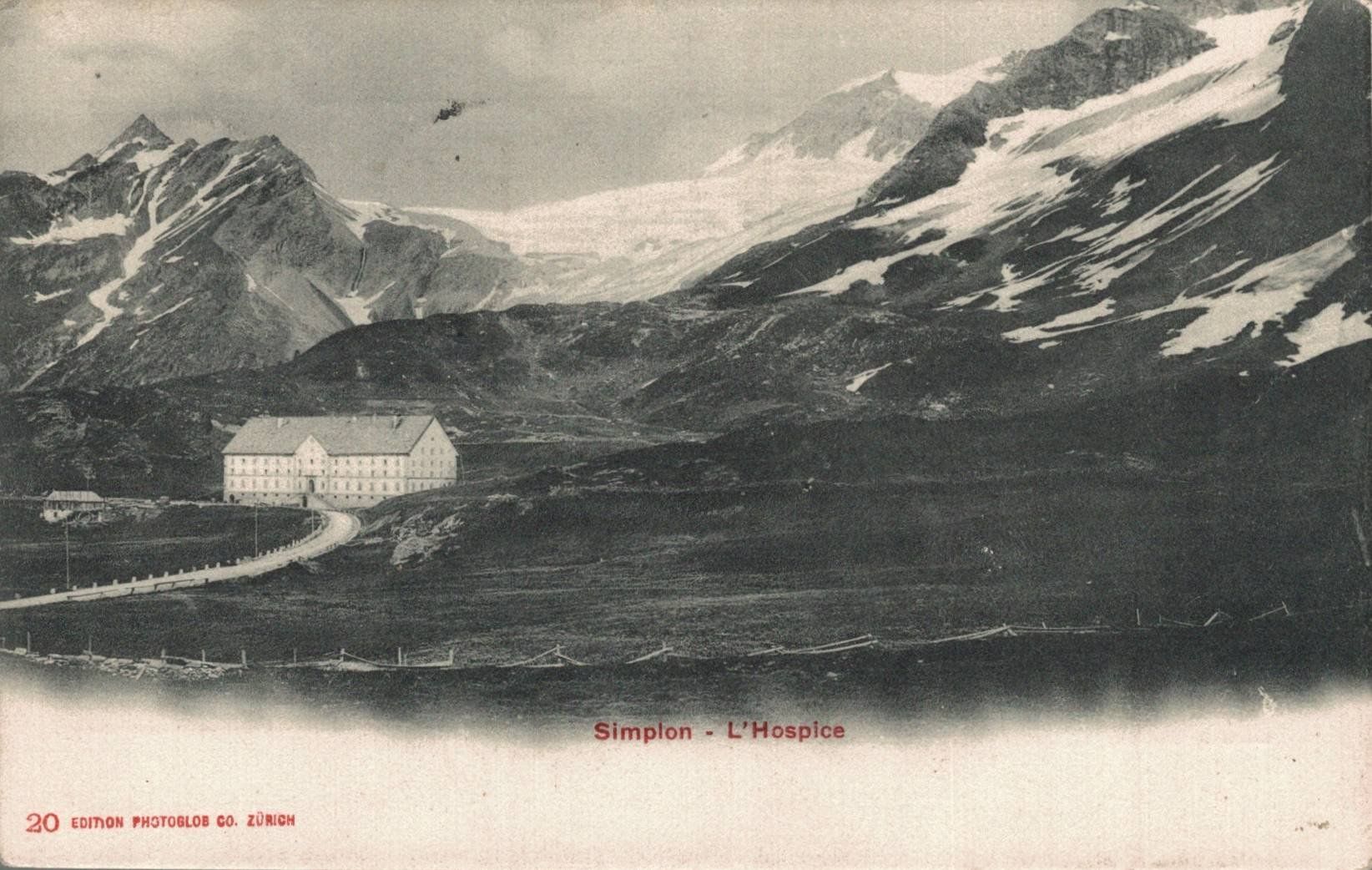Cartoline postali: Alte Ansichtskarte Simplon Hospiz, gelaufen 1906 – Usato da Luzern venduto da Kartenansicht