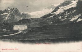 Alte Ansichtskarte Simplon Hospiz, gelaufen 1906