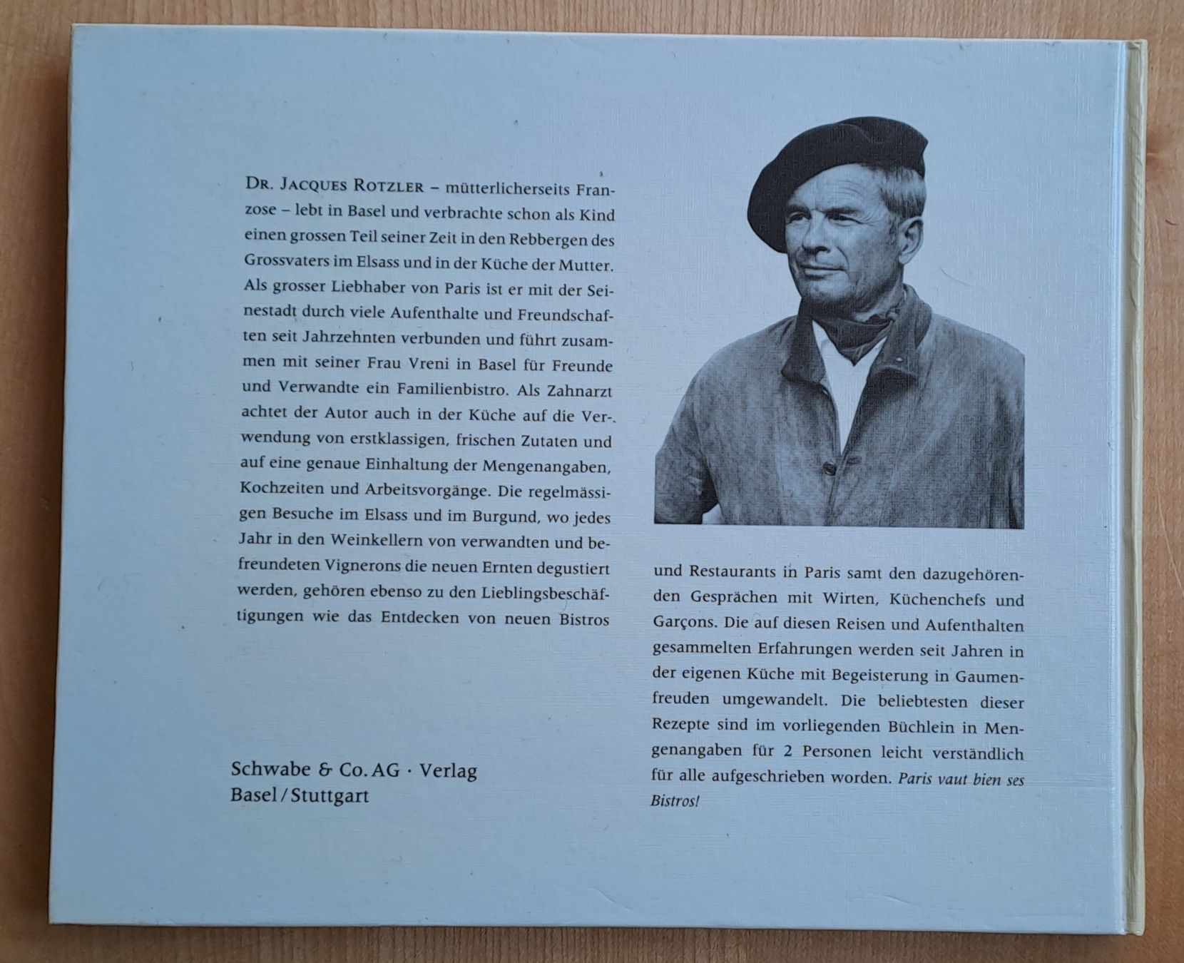 Bücher: Jacques Rotzler Pariser Bistro Rezepte 1987 – Gebraucht aus Trogen von Limboo 5