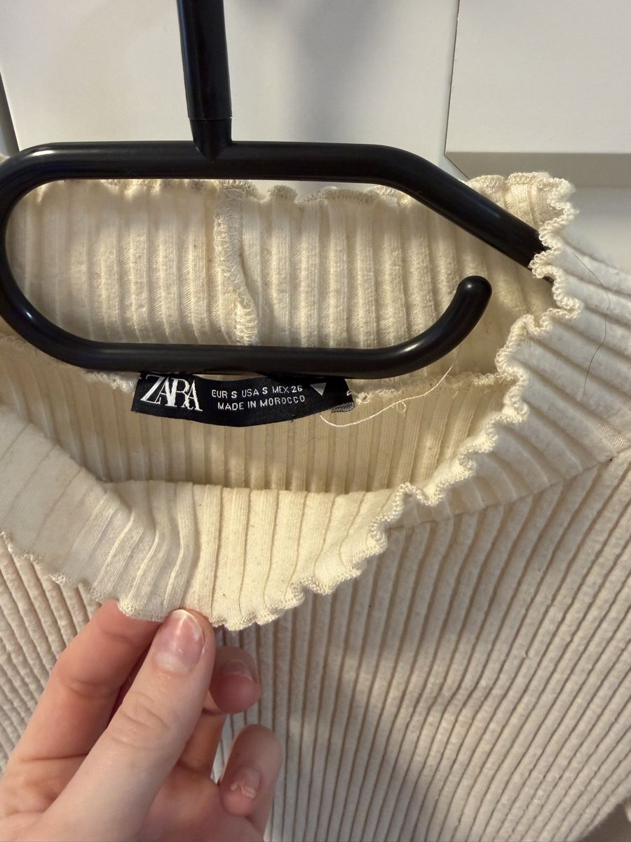 Zara Maglioni & Felpe: Zara Rippstrickpullover, Gr. S, Cremefarben, Winter Look! (5 – Usato da Bassersdorf venduto da Sandy456 3