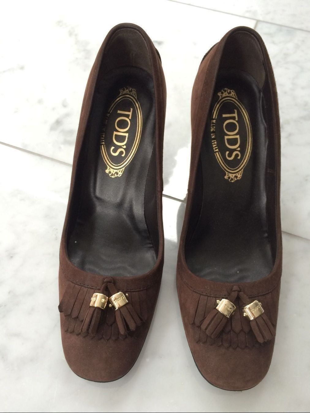 Tod'S Scarpe da donna: Tod's Pumps Wildleder braun, Gr. 36 – Usato da Kilchberg venduto da boudoir076