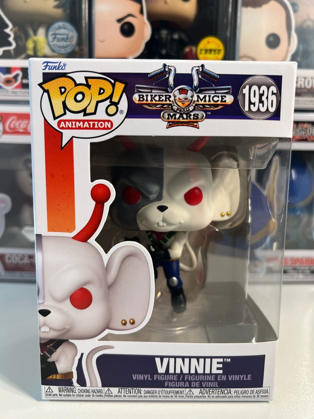 Funko Statuette: Funko POP! Animation Biker Mice From Mars Vinnie – Nuovo e nell'imballaggio originale da Le Mouret venduto da perfectbijou