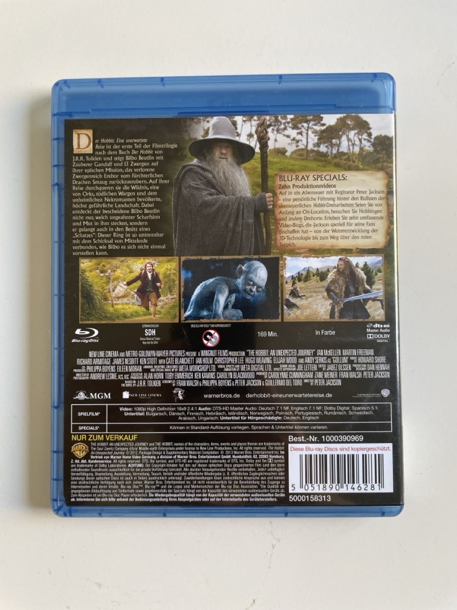 Tutti i DVDs: Der Hobbit: Eine unerwartete Reise - Blu-ray – Usato da Zürich venduto da Ali-Olmi 1