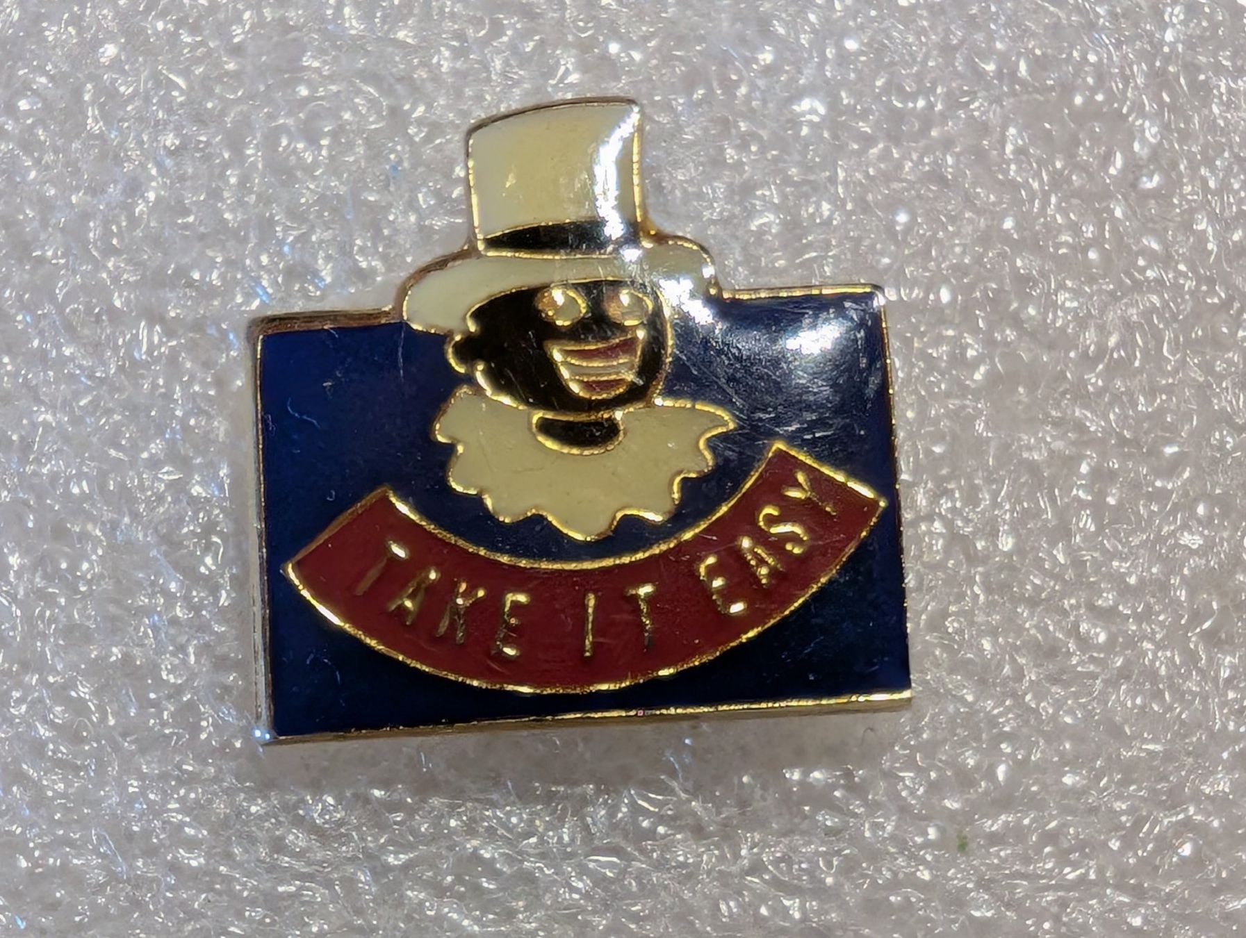 Placchette & Badge: Ansteckpin 284: Take it easy – Usato da Oppligen venduto da Pin-Fall-Shop