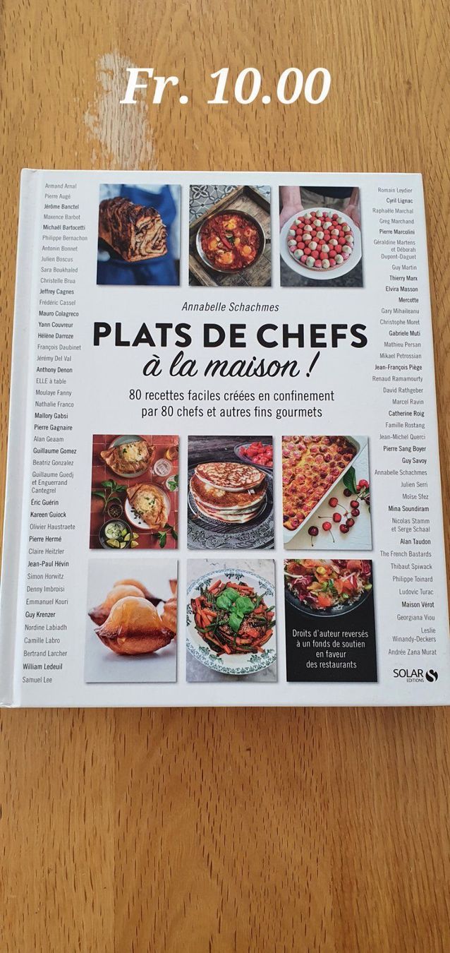 Bücher: Livre recettes "Plats de chefs" à la maison – Neu (gemäss Beschreibung) aus Moutier von Matteoleroux
