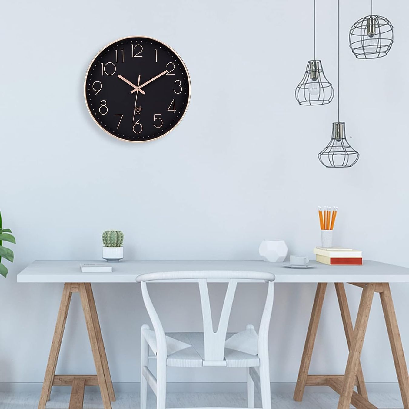 Orologi da terra & Orologi da parete: Funkuhr 30cm Lautlos Modern – Nuovo e nell'imballaggio originale da Nuglar venduto da SmartLiving24 5