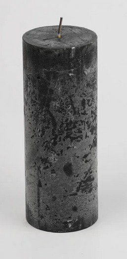 Candele: Kerze 6.8×18 cm Raureif Schwarz – Nuovo e nell'imballaggio originale da Oensingen venduto da Liquidations-Shop