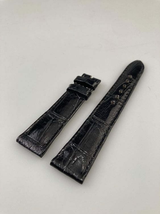 Rolex Genuine Crocodile Black Leather Watch Strap Kaufen Auf Ricardo