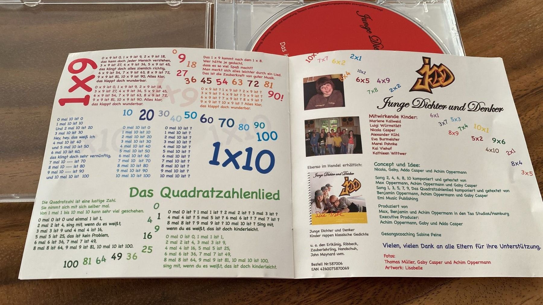 CDs: das Kleine ein mal eins singend lernen - CD - Lern Lieder – Gebraucht aus Dagmersellen von Arcticsnow2017 1