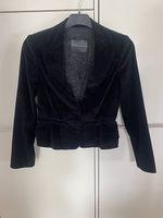 Eleganter schwarzer Samt-Blazer  Gr. 38 