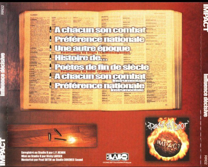 CDs: CD Impact Influence décisive - CD Original 1999 QUE LE CD!!! – D'occasion à St-Prex par eme_kc29 1