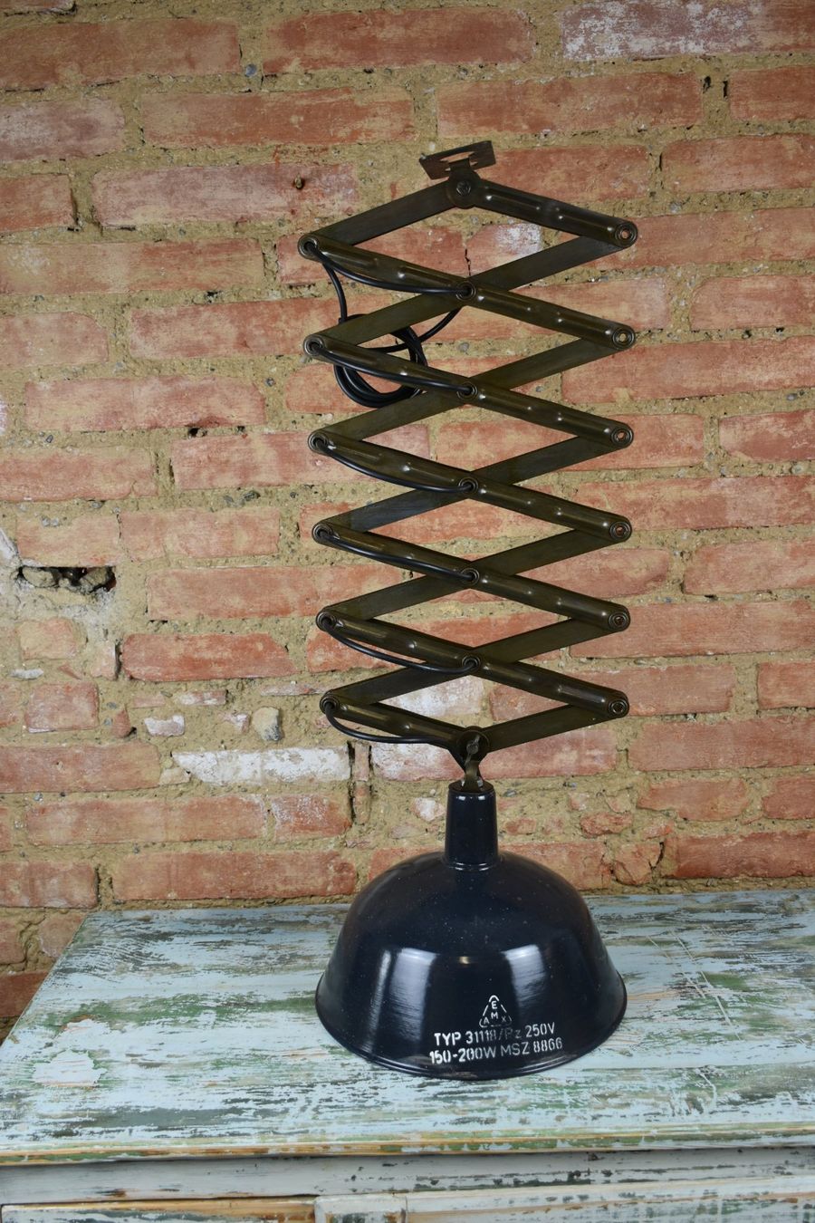 Lampadari & plafoniere: KE461 Emaille Scherenlampe /Deckenlampe/Fabriklampe – Usato da kraiburg am inn venduto da Vintage-Living 5