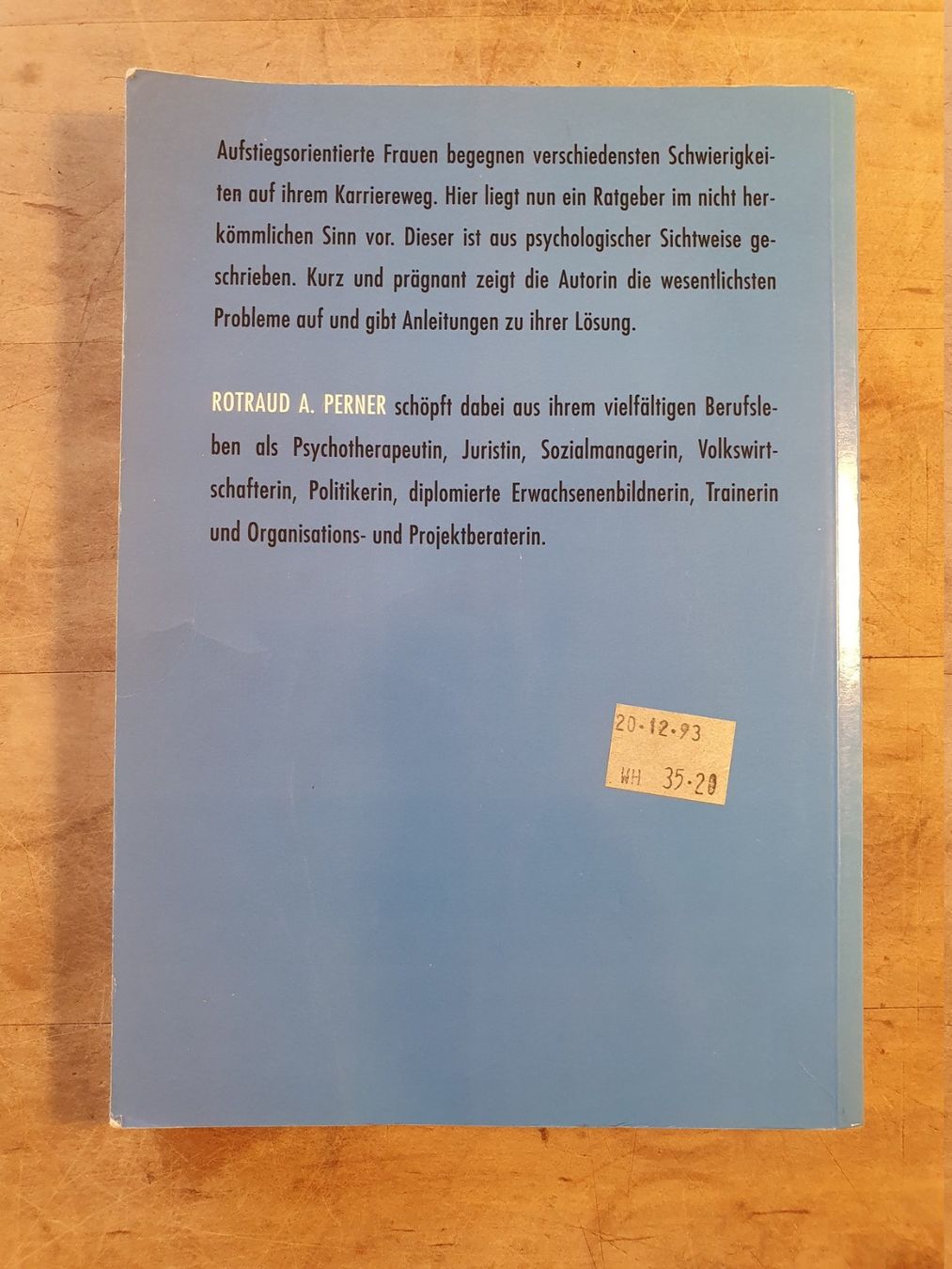 Bücher: Erfolg Feminin Rotraud A. Perner Service – Gebraucht aus Zürich von loosebone 1