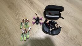 FPV 2” Drohne Komplettset – Fat Shark Brille – ELRS – 2S