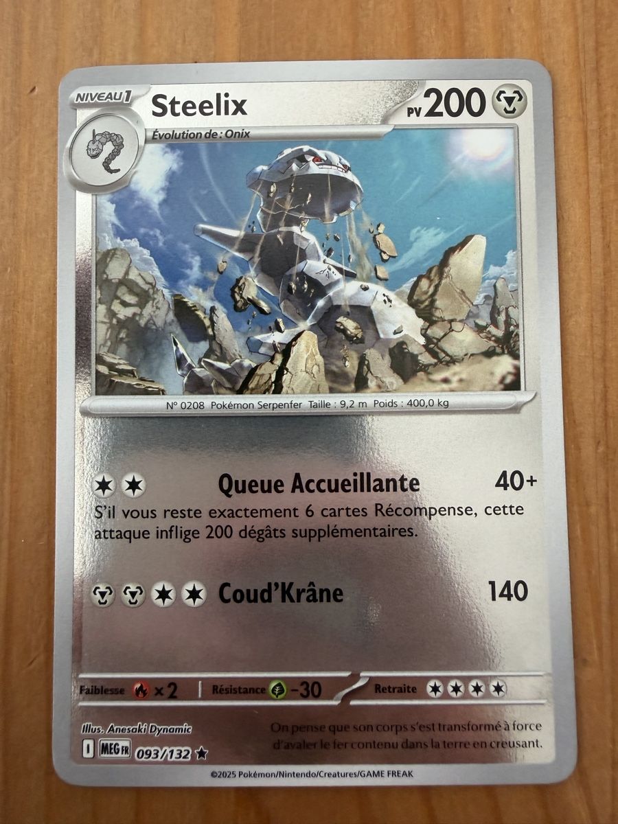 Pokémon Carte collezionabili: Steelix (MEG093) – Nuovo (secondo la descrizione) da Vevey venduto da Matx
