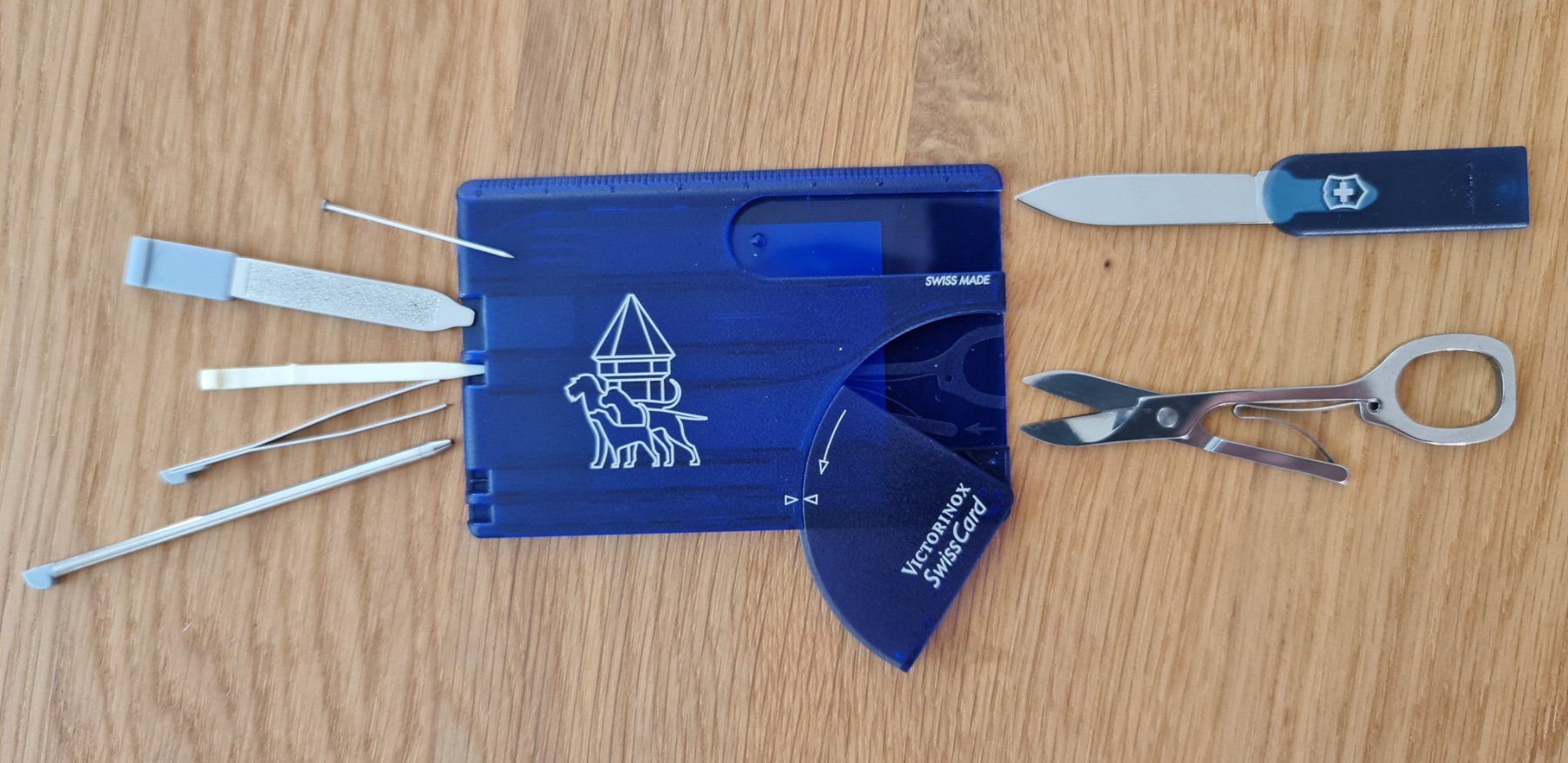 Victorinox Taschenmesser: Victorinox Swiss Card blau – Neu (gemäss Beschreibung) aus Sempach Station von Semion 3