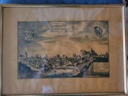Gravure ancienne sous cadre