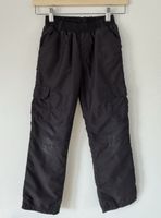 Winterhose, gefüttert, schwarz, Grösse 128