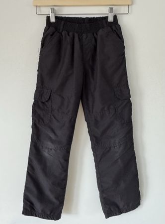 Winterhose, gefüttert, schwarz, Grösse 128