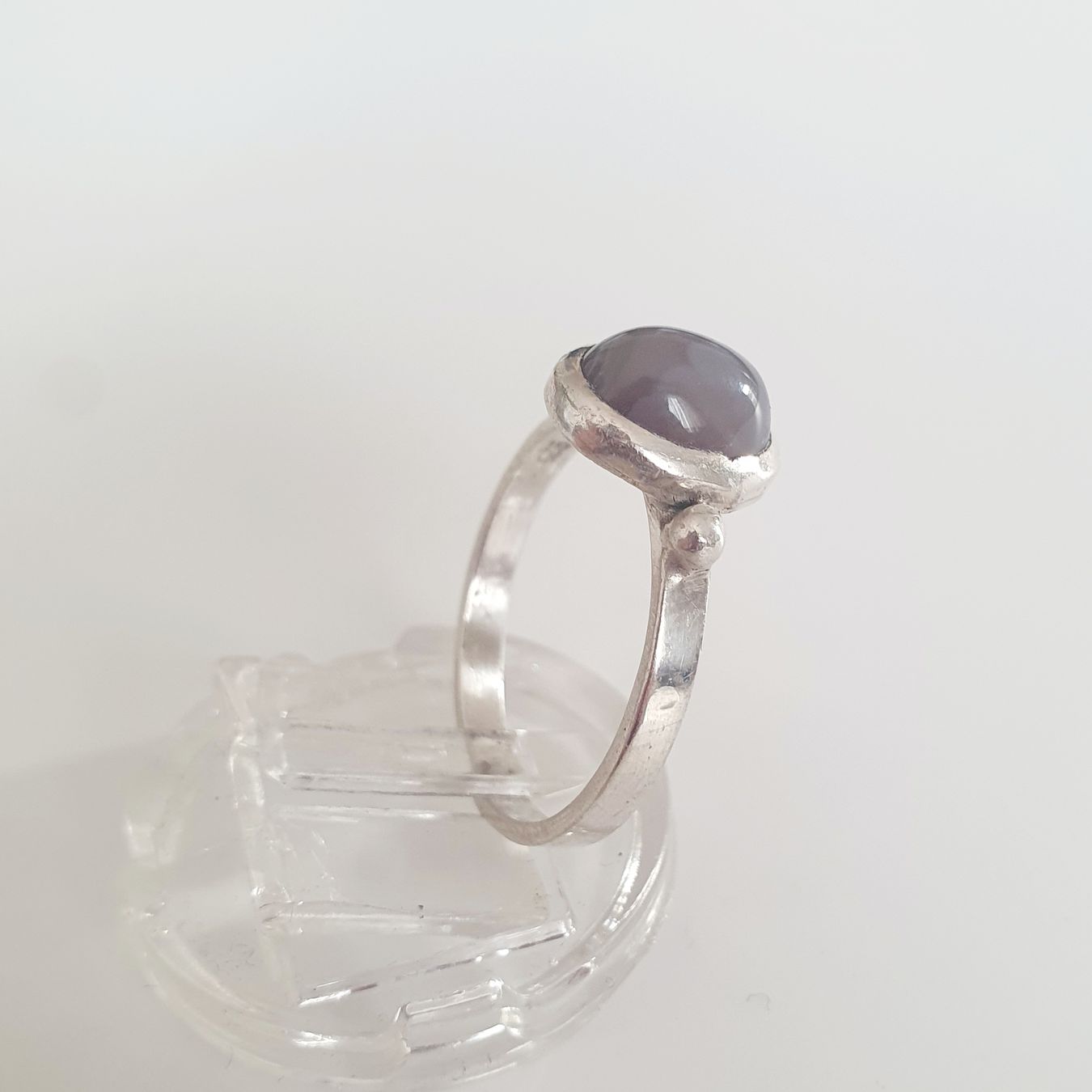 Bagues: Vintage Silberring 925 mit Chalcedon Edelstein, Gr 18.8mm – D'occasion à Kreuzlingen par Wunderkiste123 8