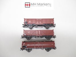 Märklin 46098 3er Set offene Güterwagen mit Schrott DB AC H0