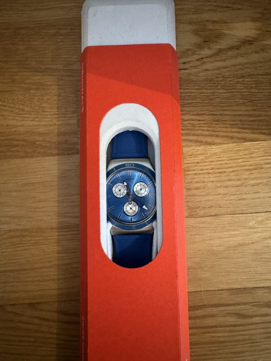 Swatch Orologi: Swatch Uhr unisex blau / NEU – Nuovo e nell'imballaggio originale da Thalwil venduto da syd_2rxt 1
