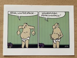 Humor Postkarte: "Frühlingsrolle" von Tom, Joker Verlag.