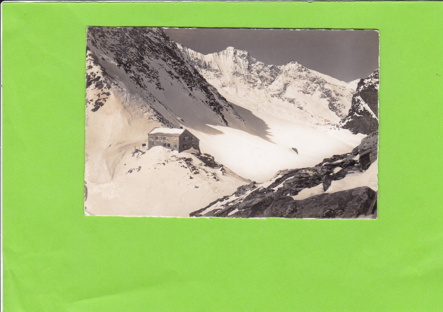 Ansichtskarten: Saas-Fee, Britanniahütte – Gebraucht aus St. Peterzell von neckertal