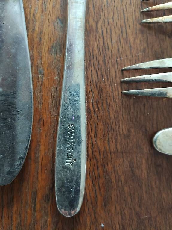 Set di posate: Swissair Besteck Silber Duni first – Usato da Zürich venduto da rald 3