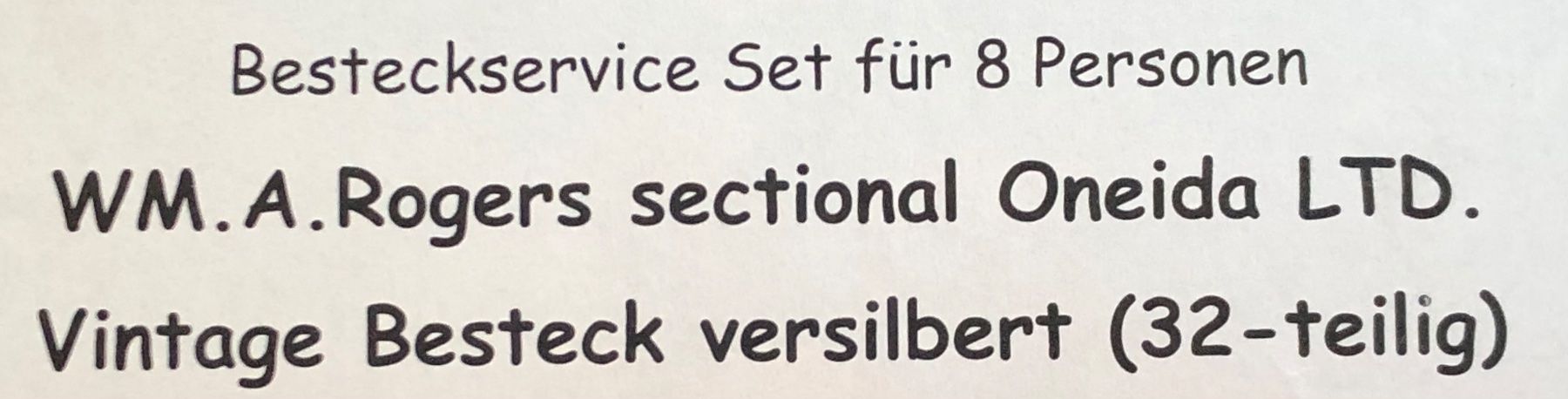 Set di posate: 32-teiliges WM.A.Rogers Silberbesteck – Usato da Gunzwil venduto da feel_good 6