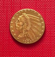 USA-2 1/2 Dollar 1929++Goldreplik