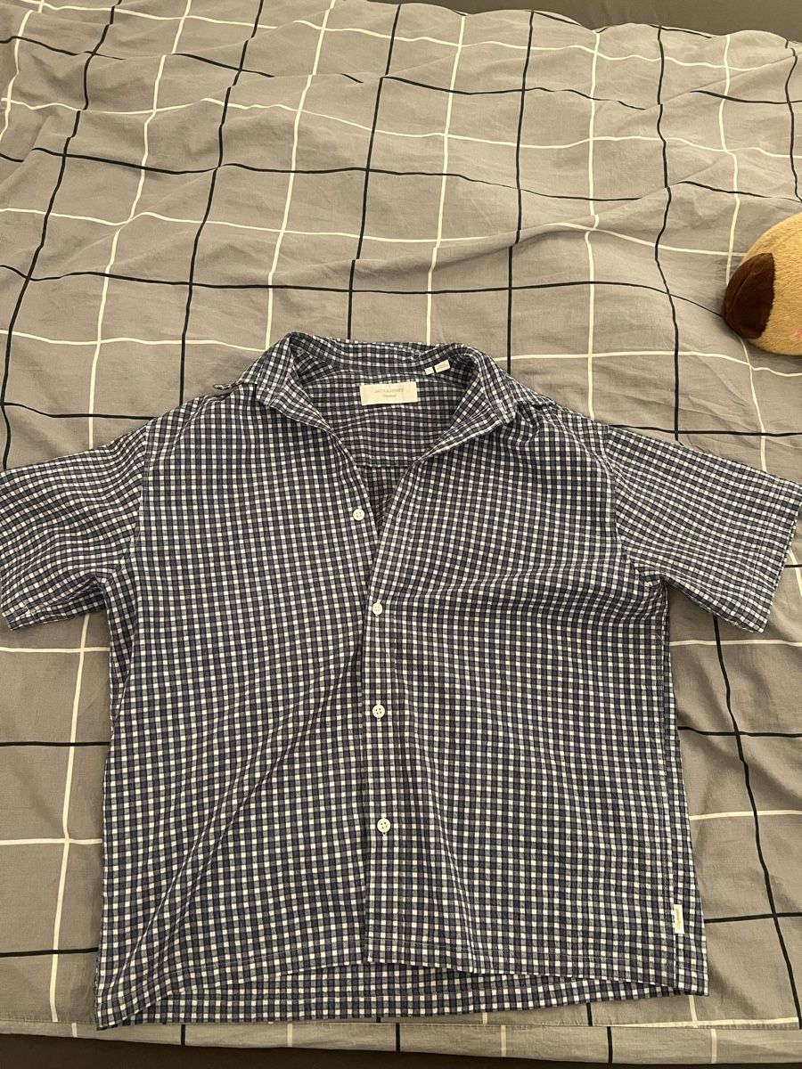 Camicie: Jack & Jones Hemd blau – Nuovo (secondo la descrizione) da Erstfeld venduto da sve_8nsr