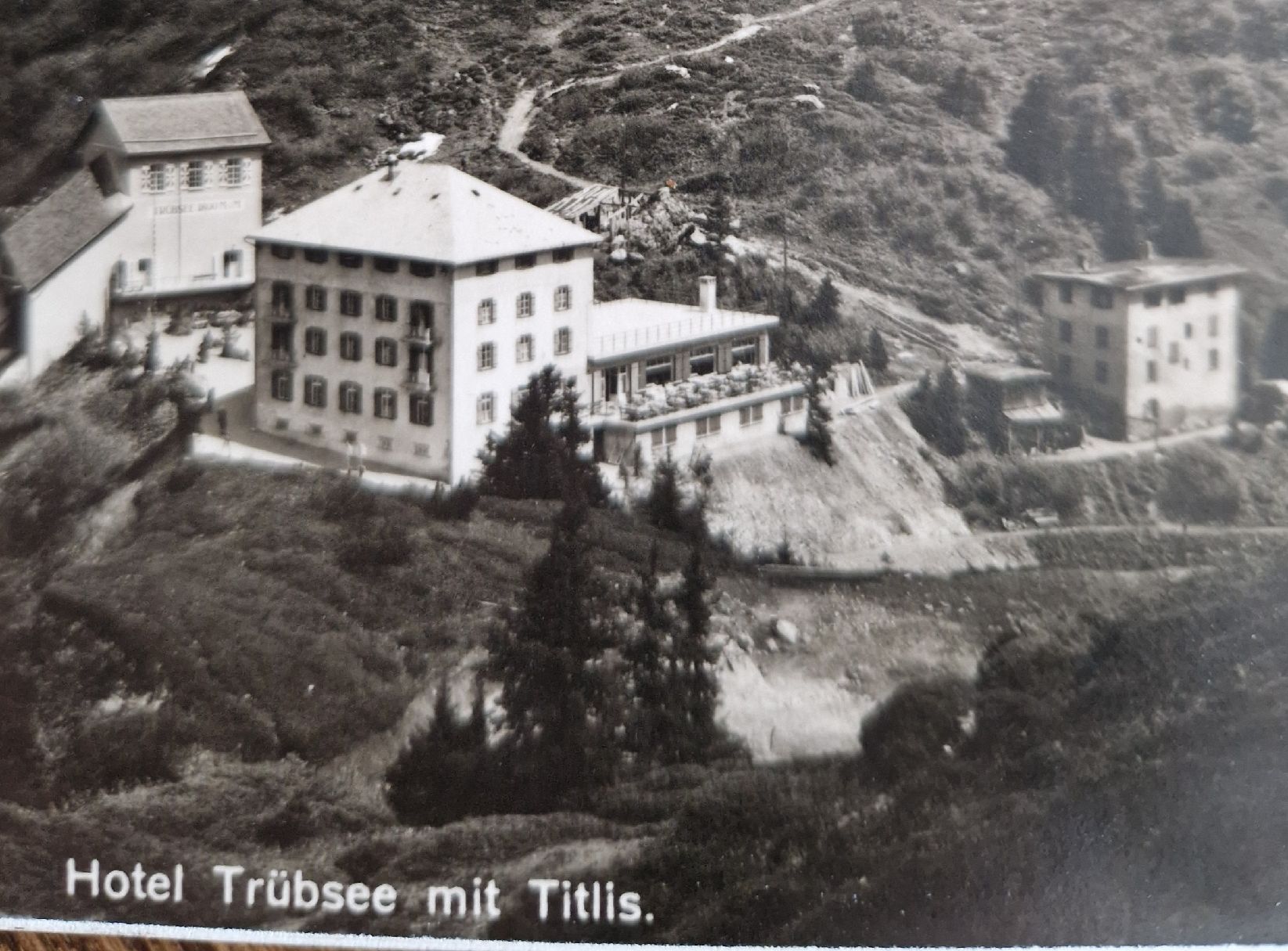 Cartes postales: Hotel Trübsee mit Titlis, Elite-Bromsilber – D'occasion à Ebikon par Donar50 1