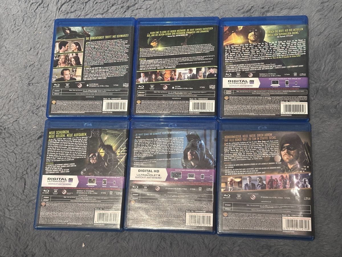 Tous les DVDs: Arrow, Bluray, 1-6 – D'occasion à Othmarsingen par Crallthene98 1