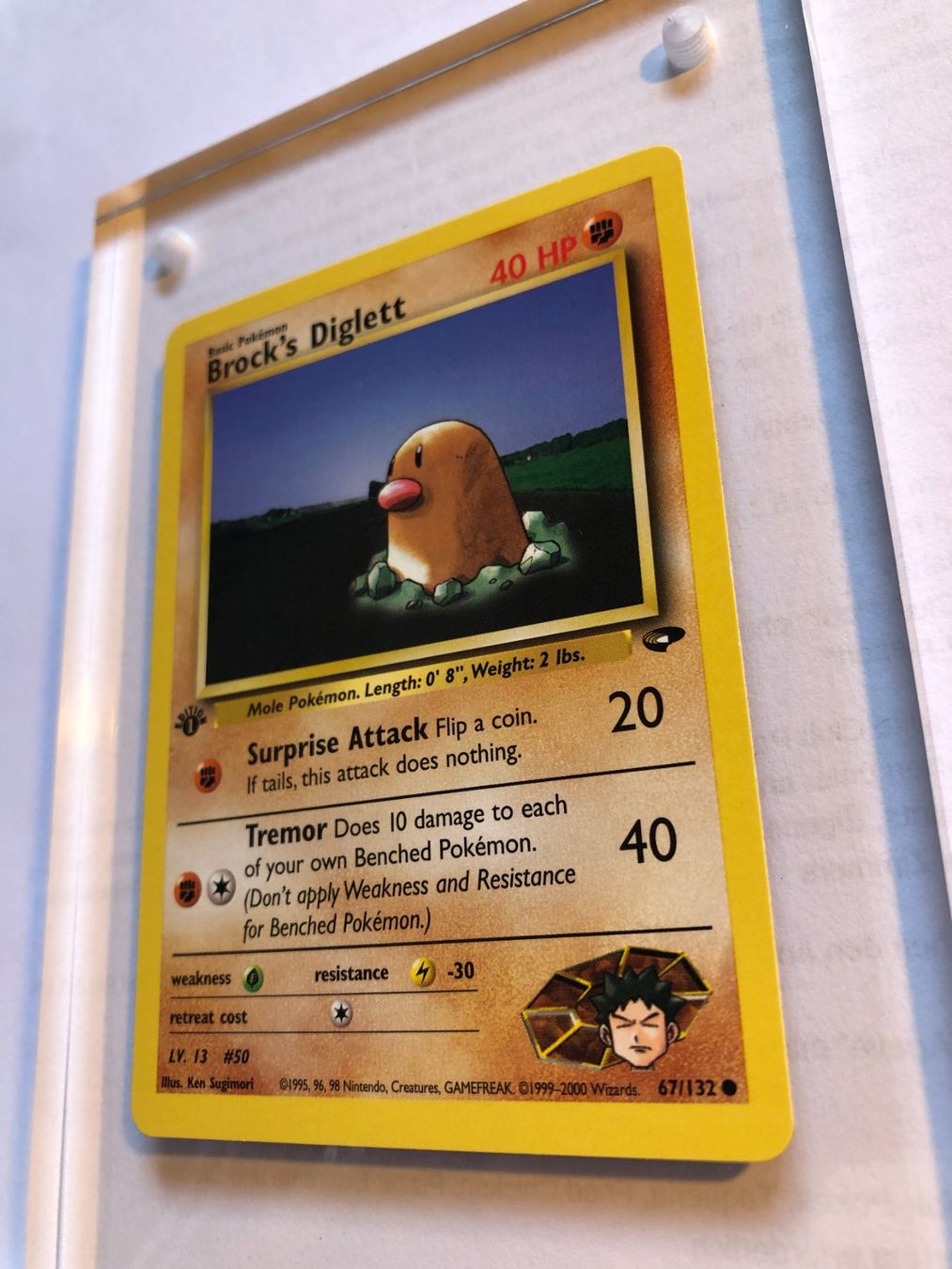 Carte collezionabili: Brock's Diglett 1st Gym Challenge - MINT - ab 1.- – Usato da Giubiasco venduto da dan_pr8b 2