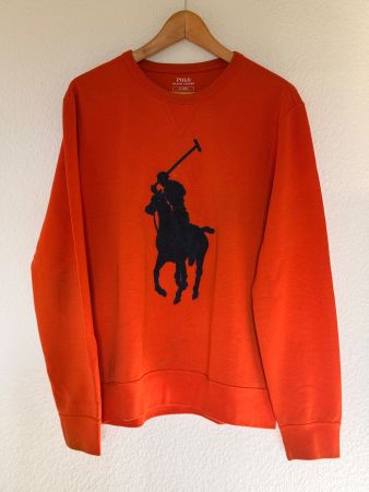 Polo Ralph Lauren Pull Orange, Taille M, en bon état!