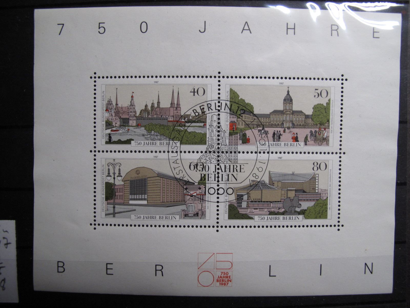 Tutti i francobolli: Berlin 1987 750Jahre Berlin Block ET – Usato da Wil SG venduto da fva01