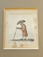 💚BIEDERMEIER MINIATUR  Aquarell/Tuschezeich.🇨🇭Rüschlikon