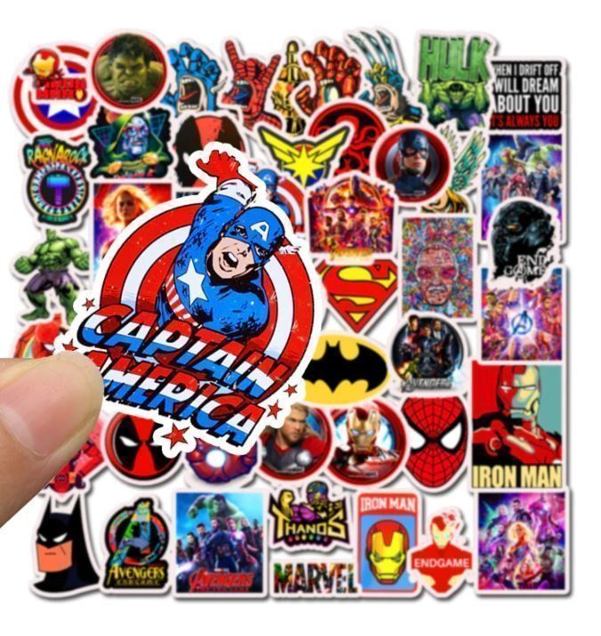 Sticker: Marvel Spiderman Superman Superheld Comic 50 tlg Stickerset – Nuovo e nell'imballaggio originale da Dättlikon venduto da easythings 4
