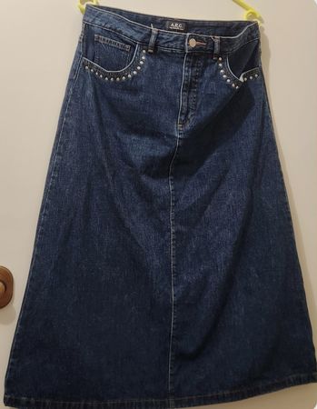 Jupe longue A.P.C. denim taille 40/42 femme 